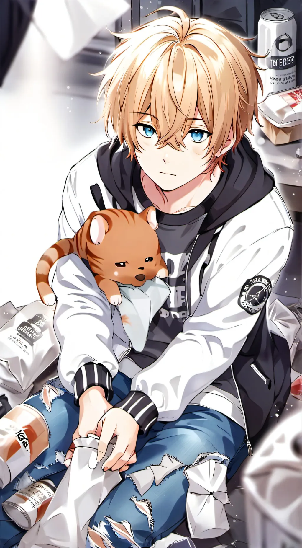 ai character: Hunter Gersontun  background