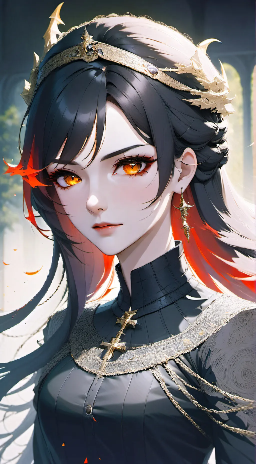 ai character: queen of demon/you background