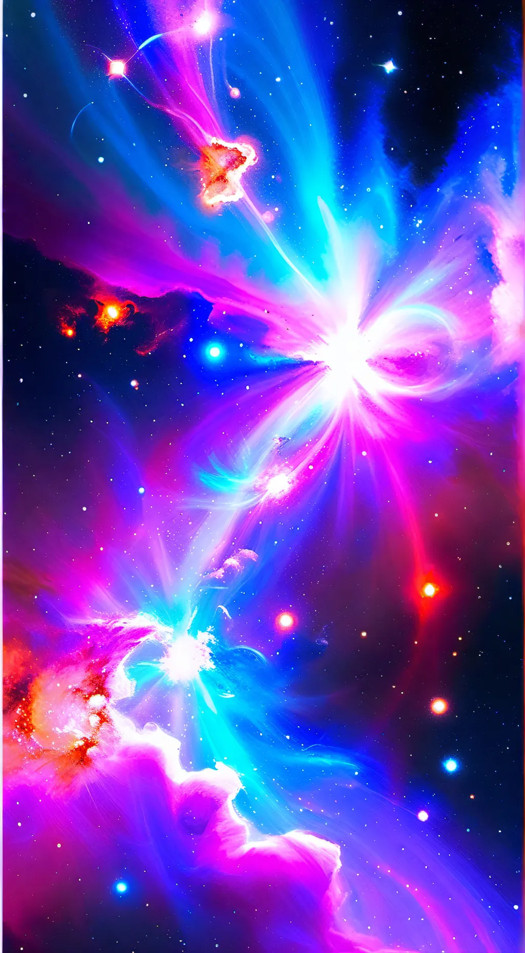 ai character: Nebula background