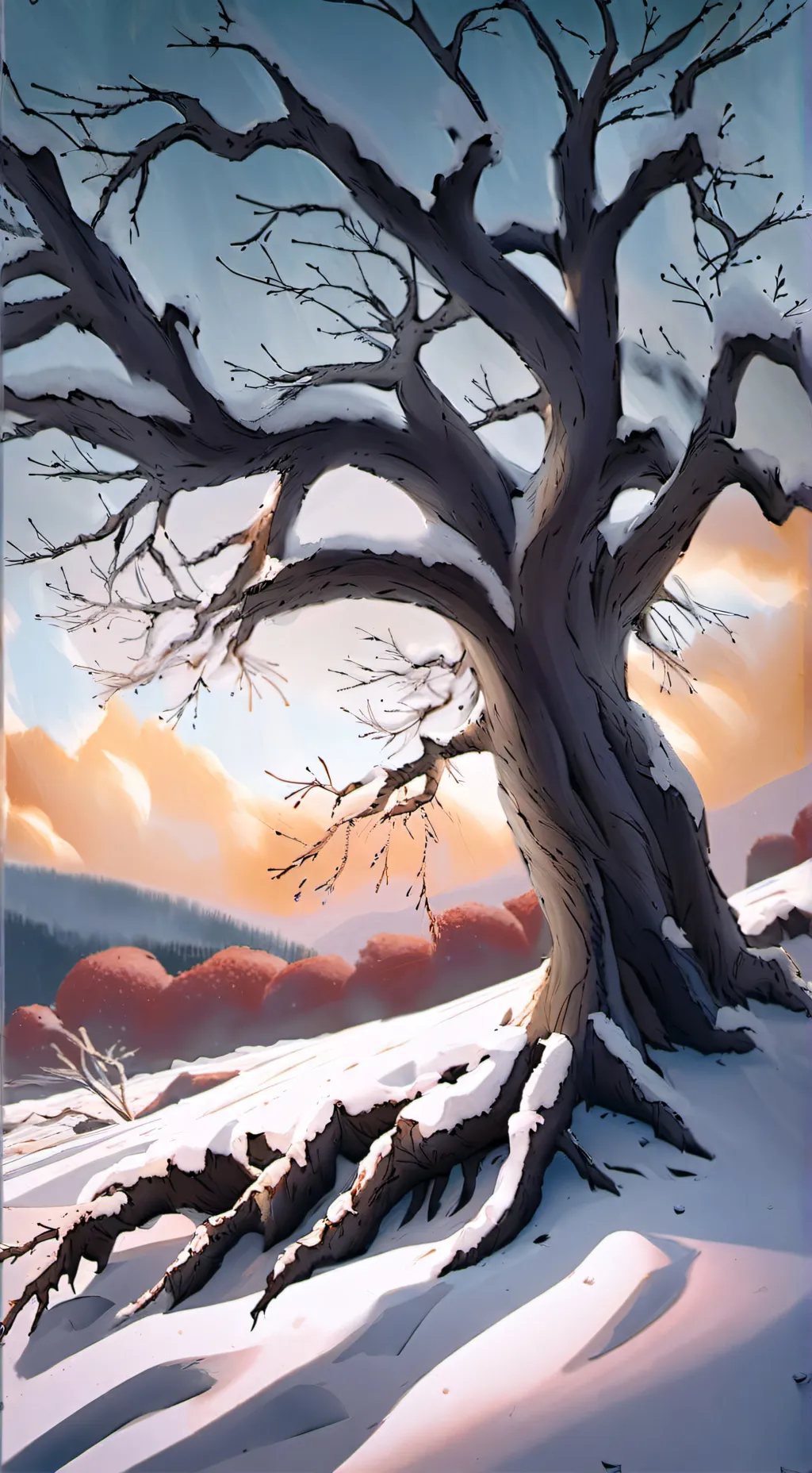 ai character: The last winter background