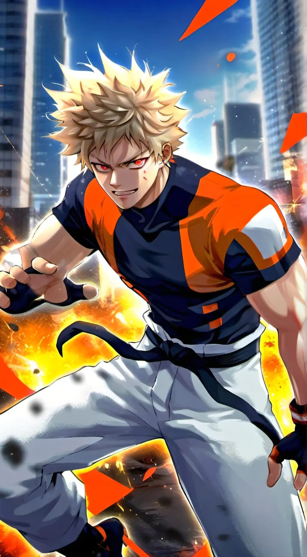 ai character: Bakugo background