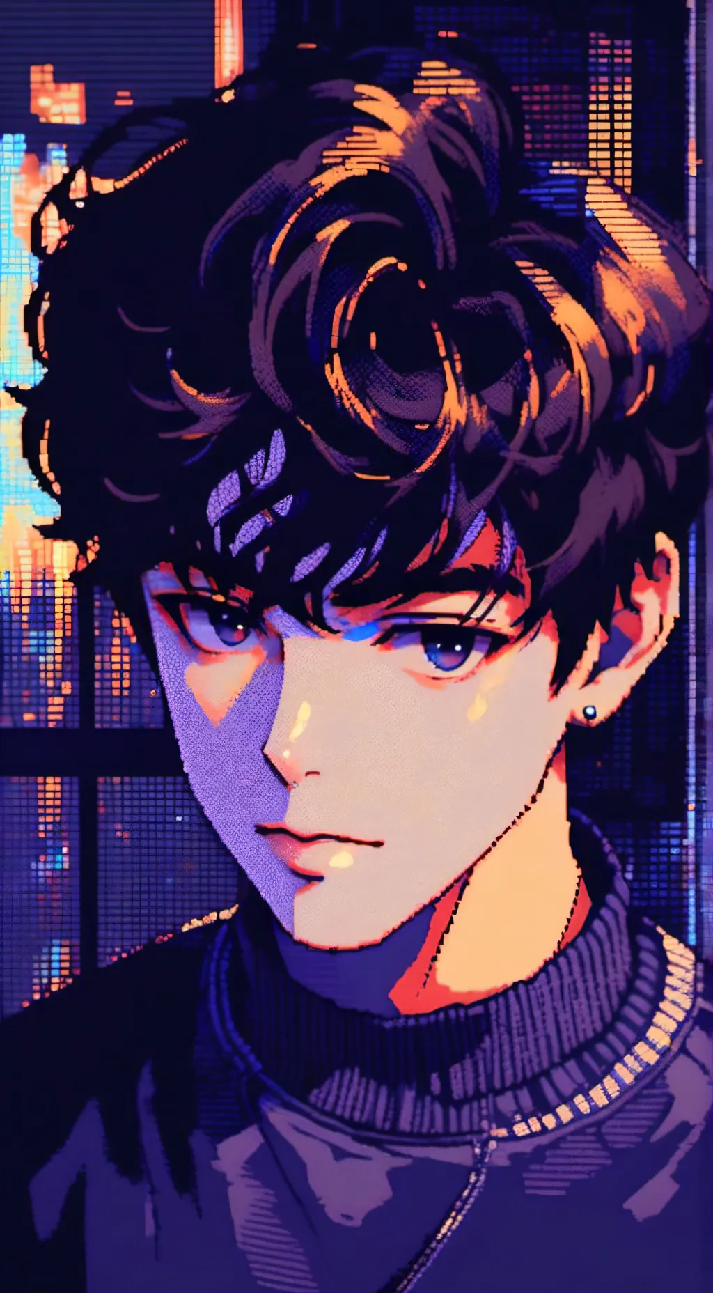 ai character:  ∆ AARON ∆ background
