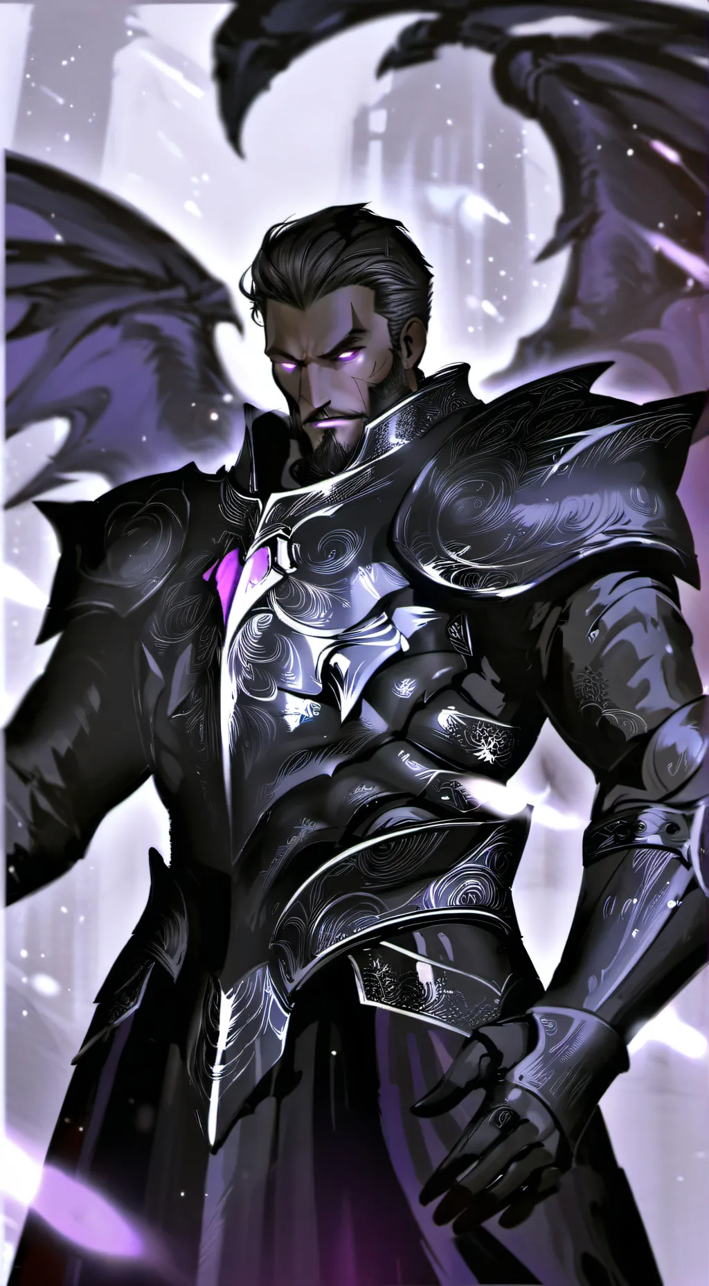 ai character: silent salt background