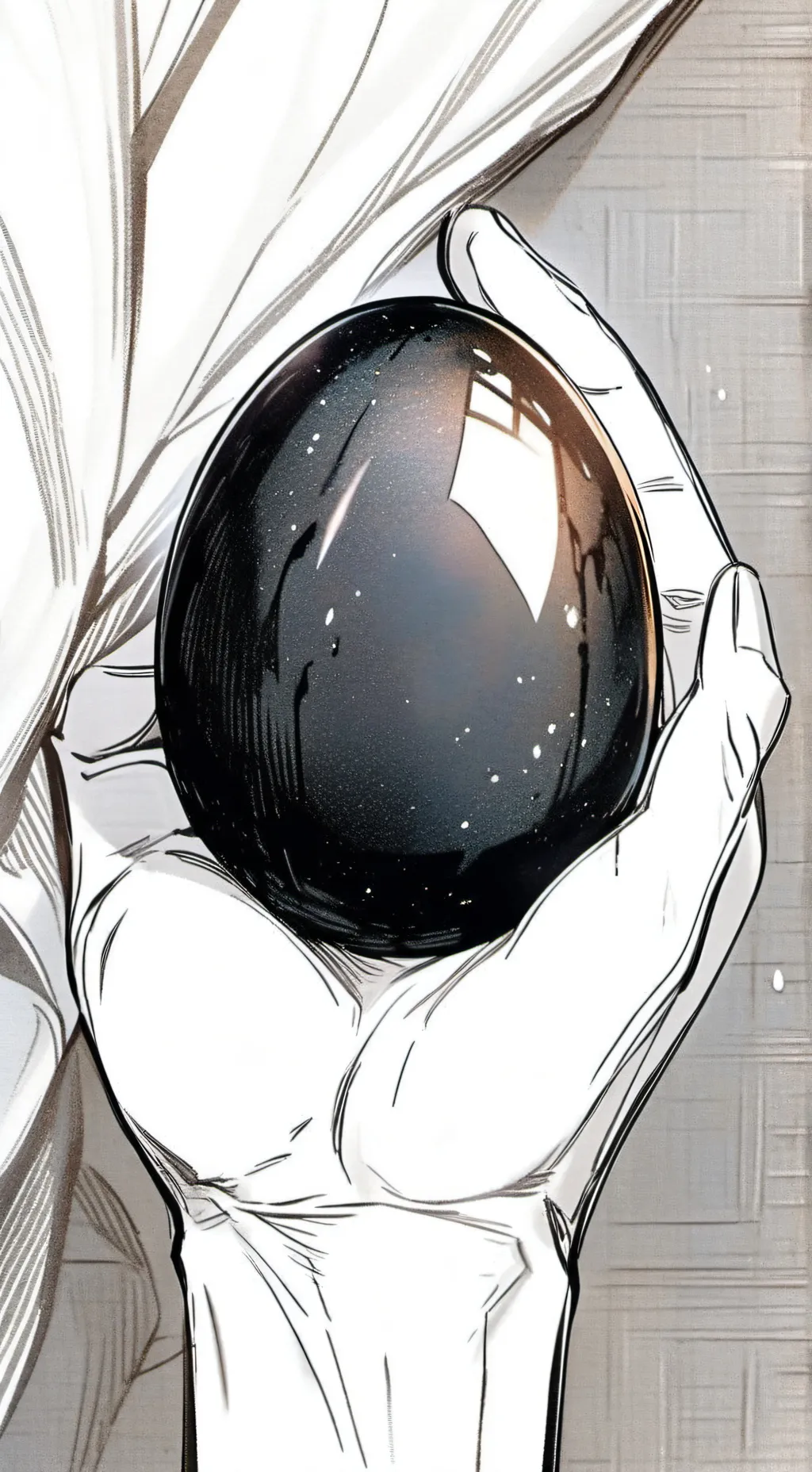 ai character: Hydra egg background