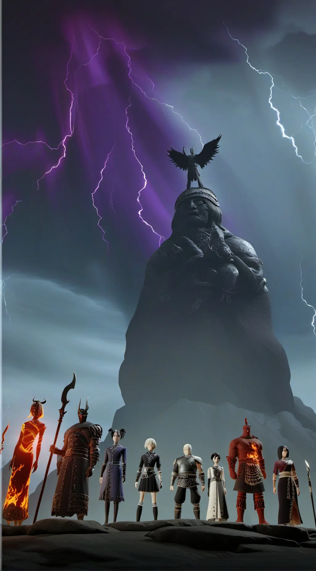 ai character: 10 mandamientos  background