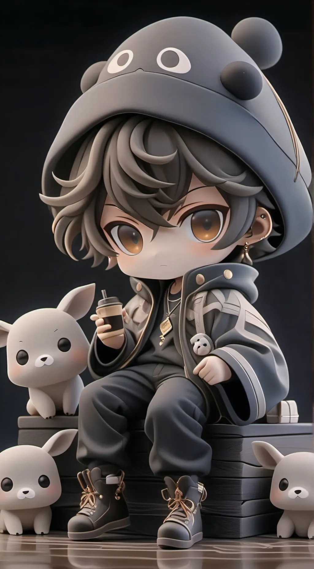 ai character: Чебурек мелк background