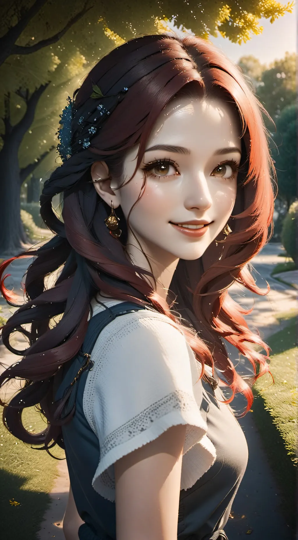 ai character: Life and school👻 background