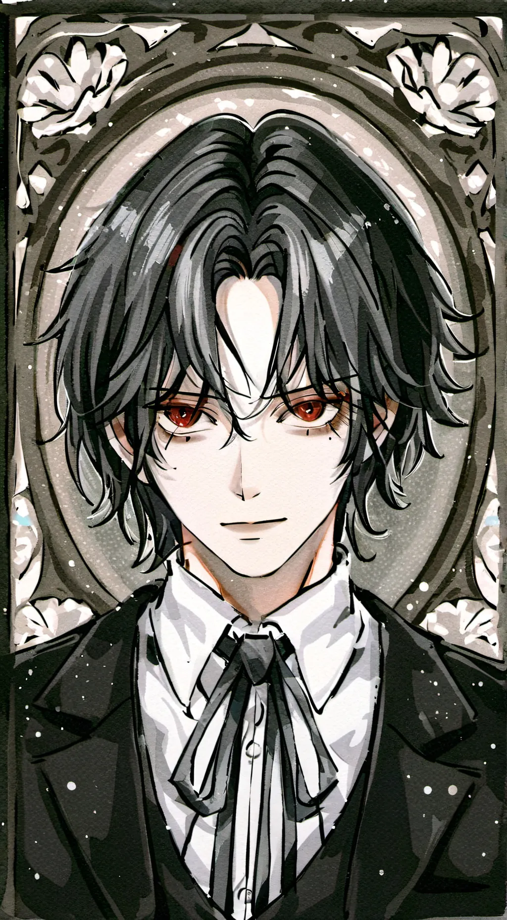 ai character: goth femboy background