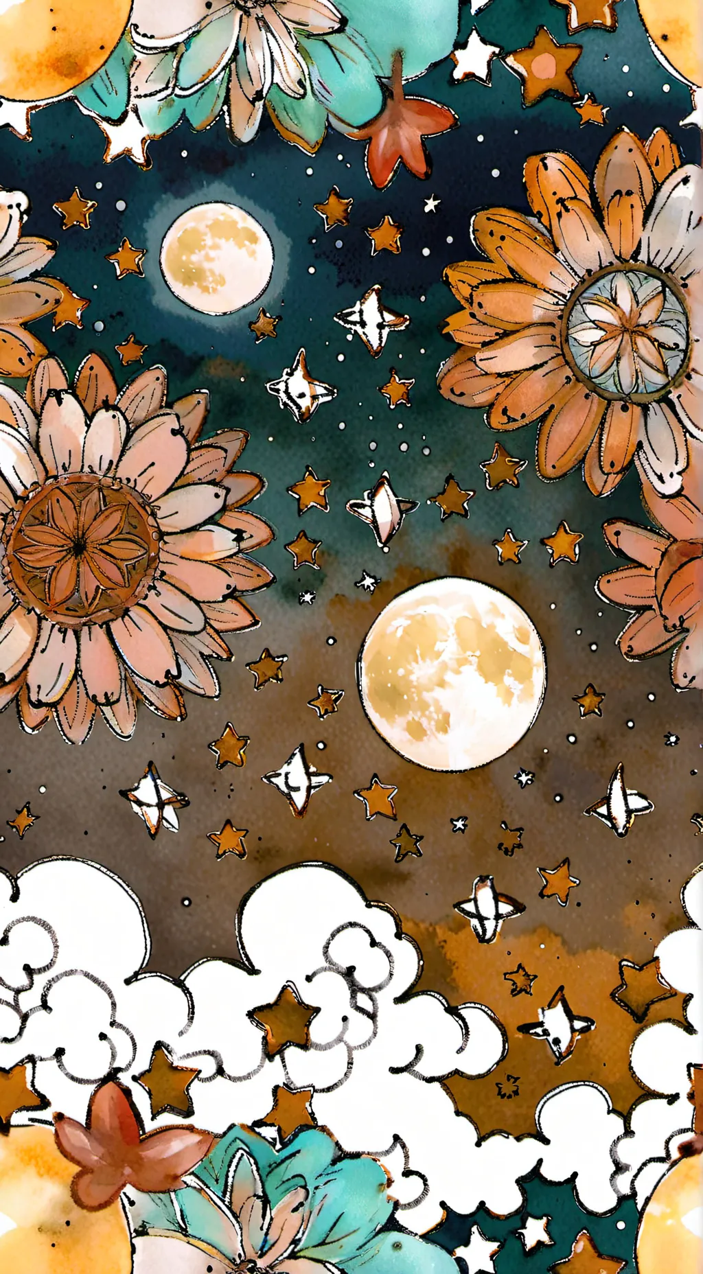 ai character: Dandy - Moonflower background