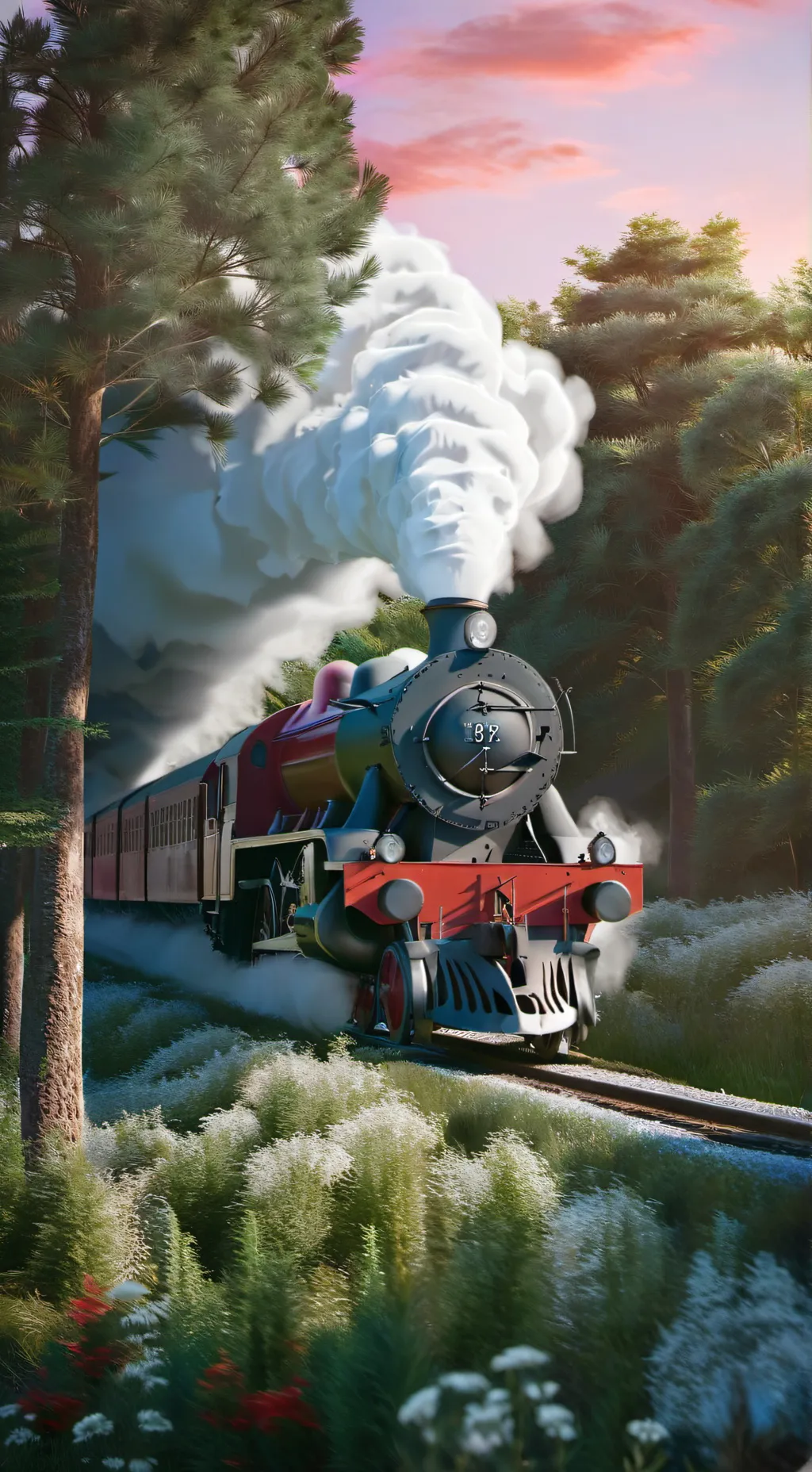 ai character: Hogwarts Express background