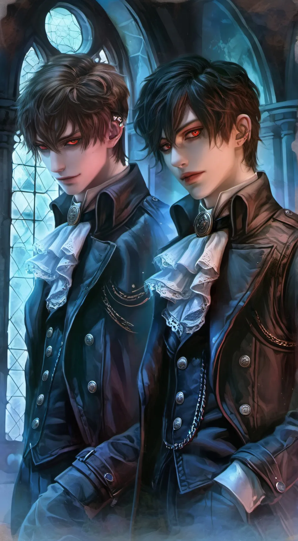 ai character: Edward and Edmund  background