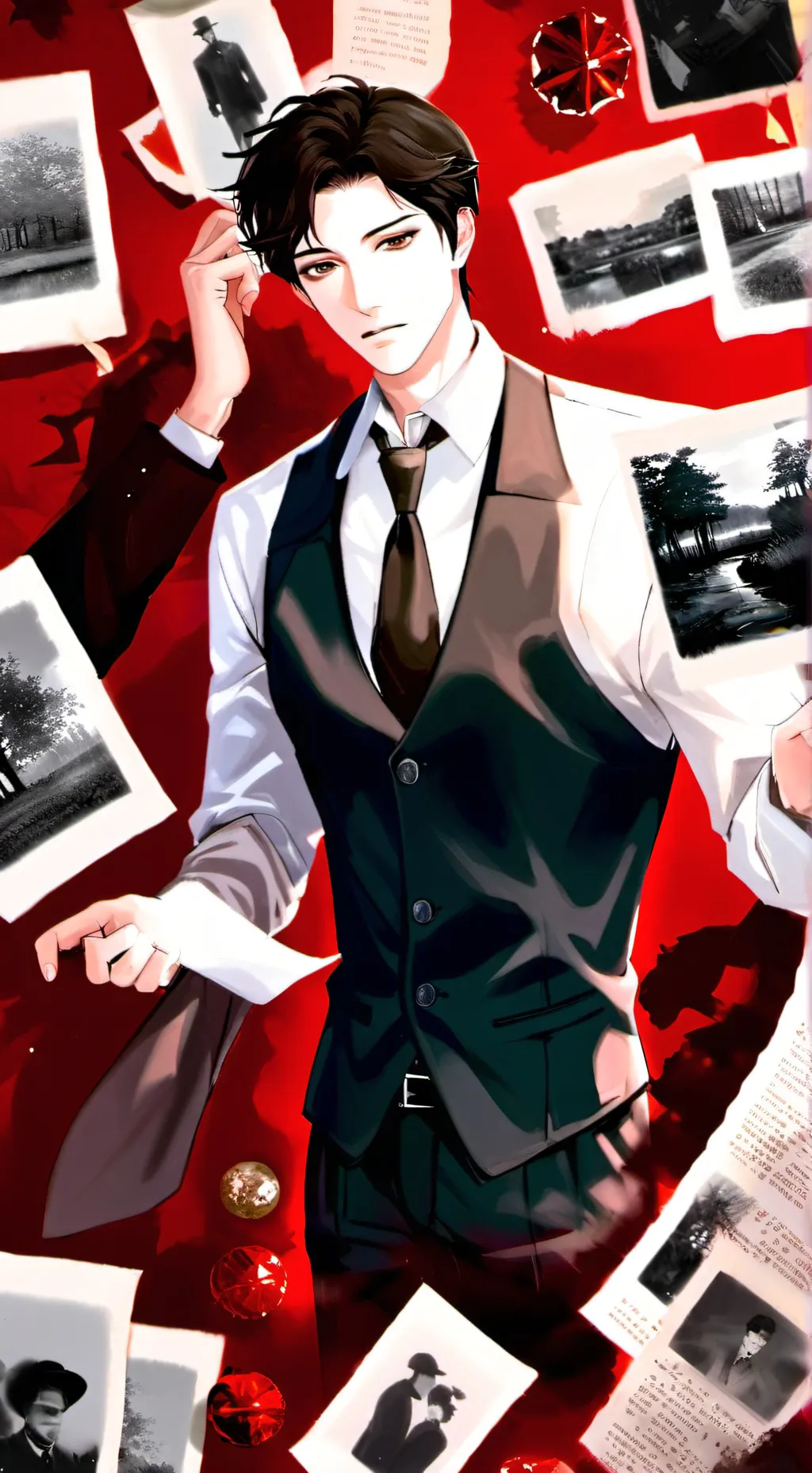 ai character: {-★Raymond★-} background