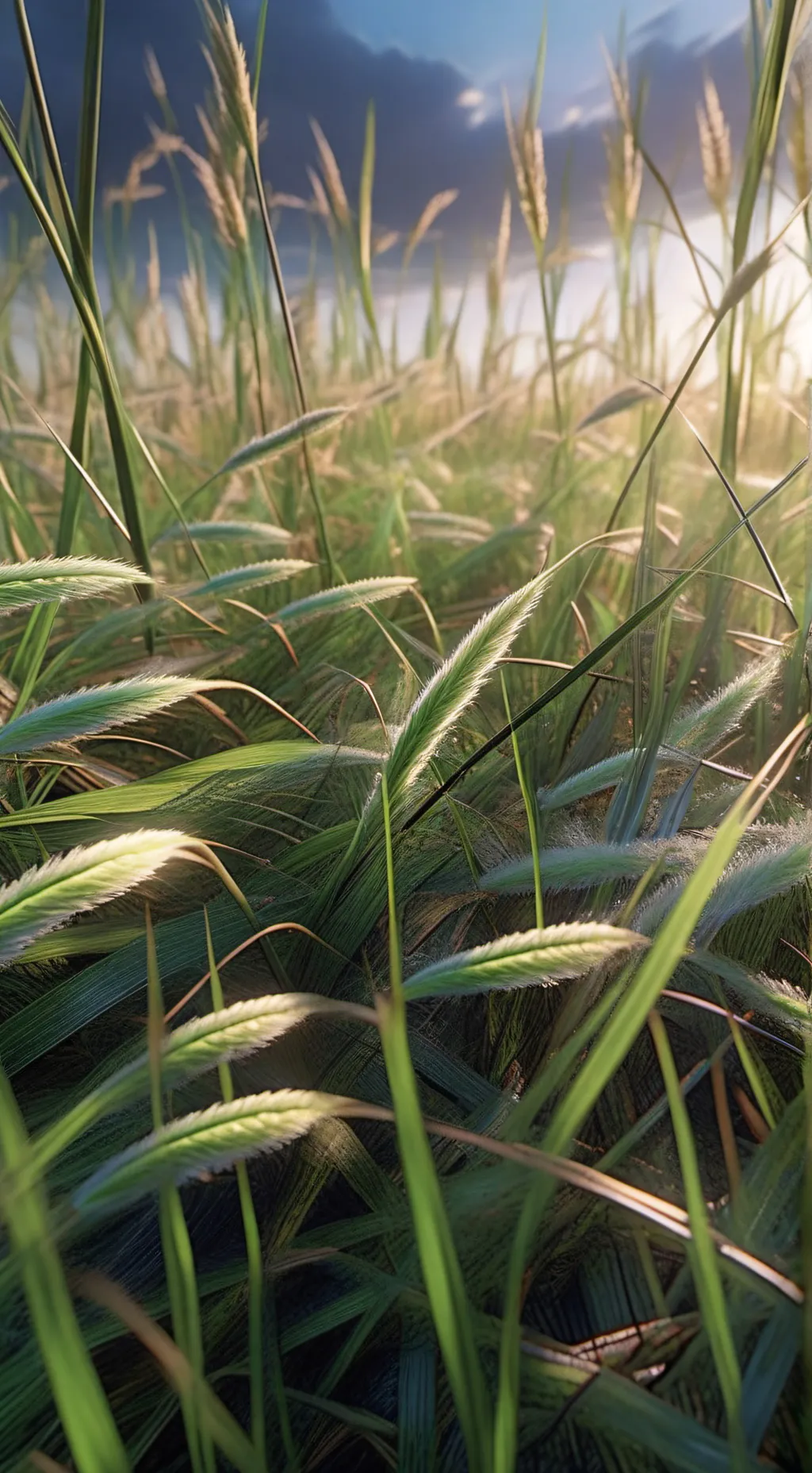 ai character: Grass background