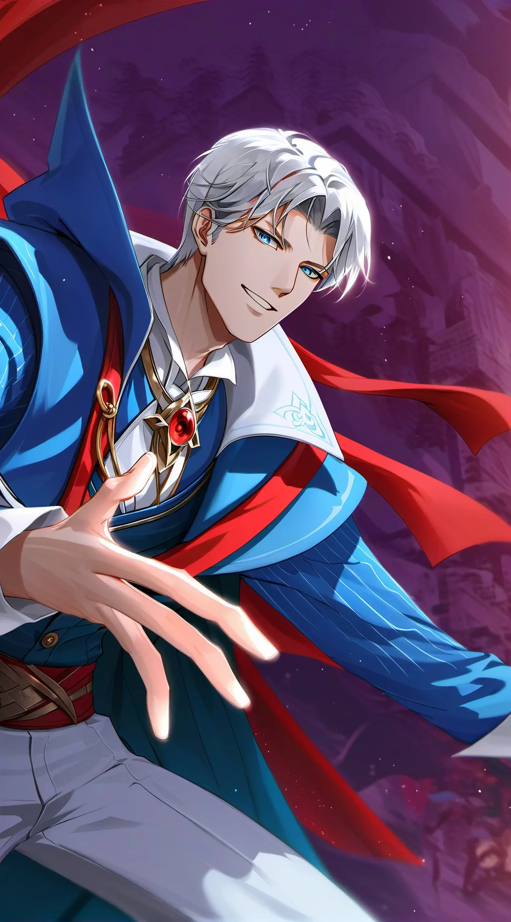 ai character: Gojo Satoru background