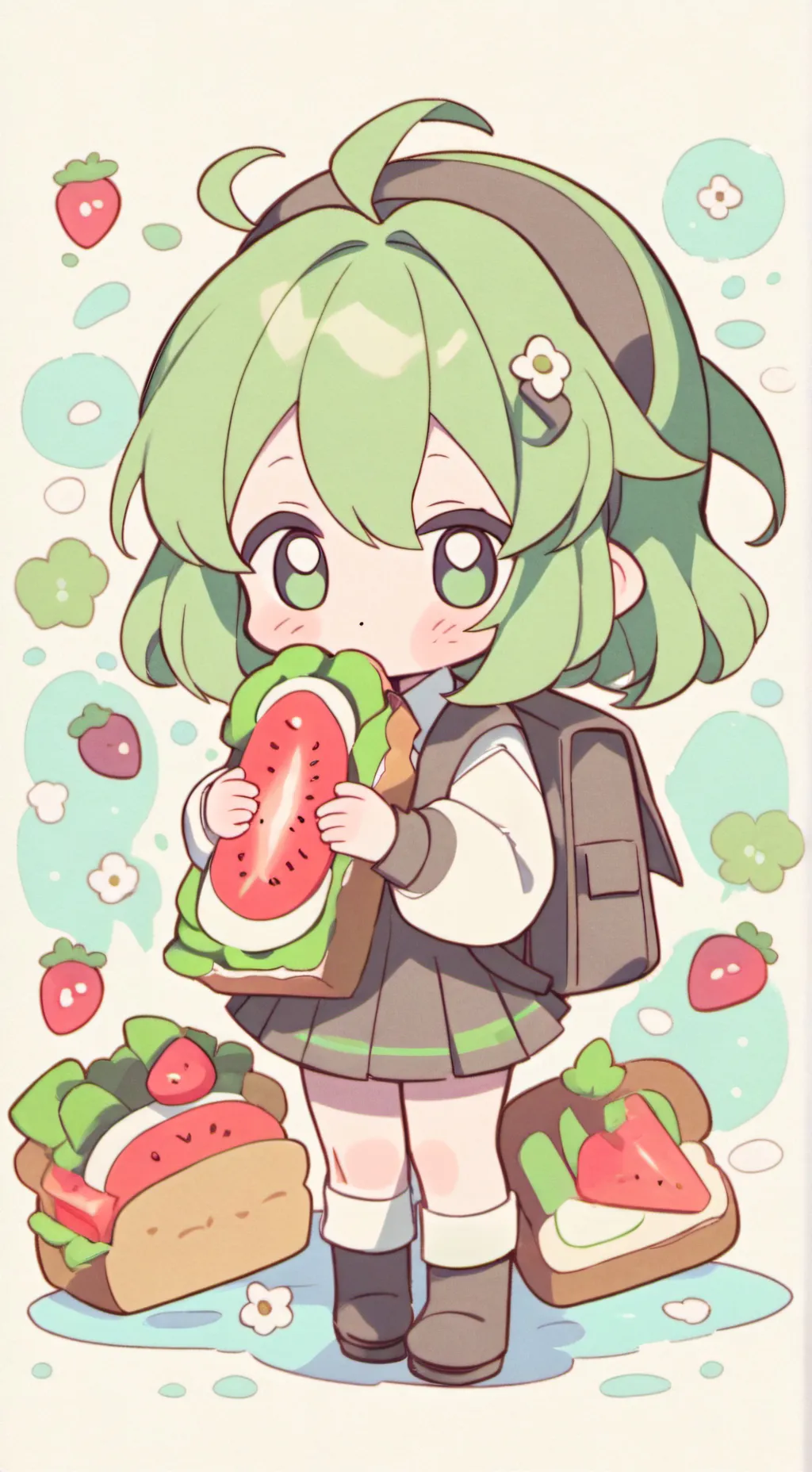 ai character: Sprunki sandwich background