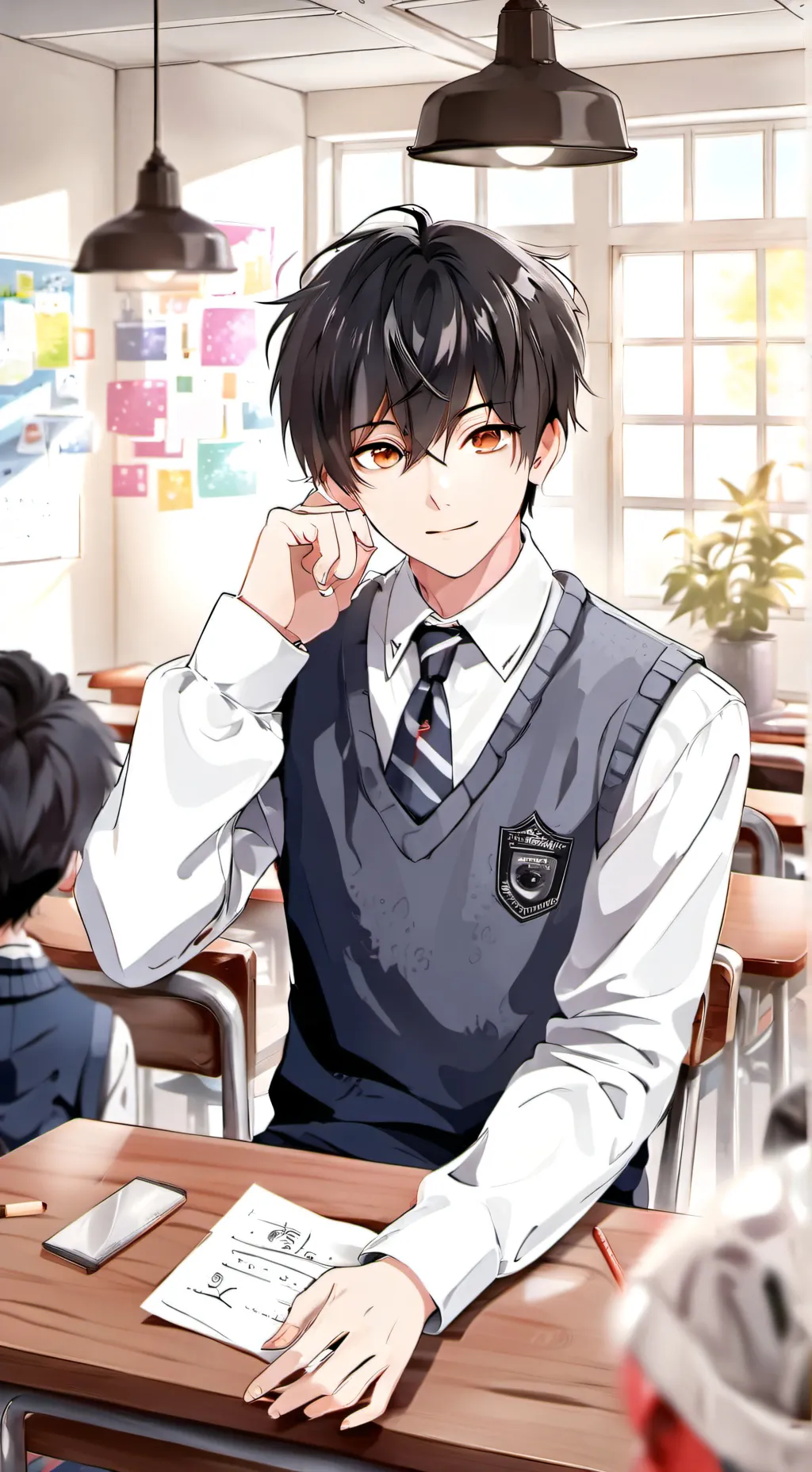 ai character: Ethan  background