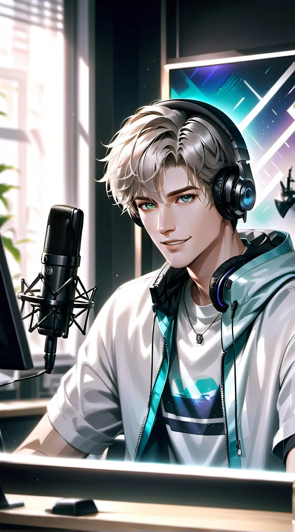 ai character: youtuber buatanku background