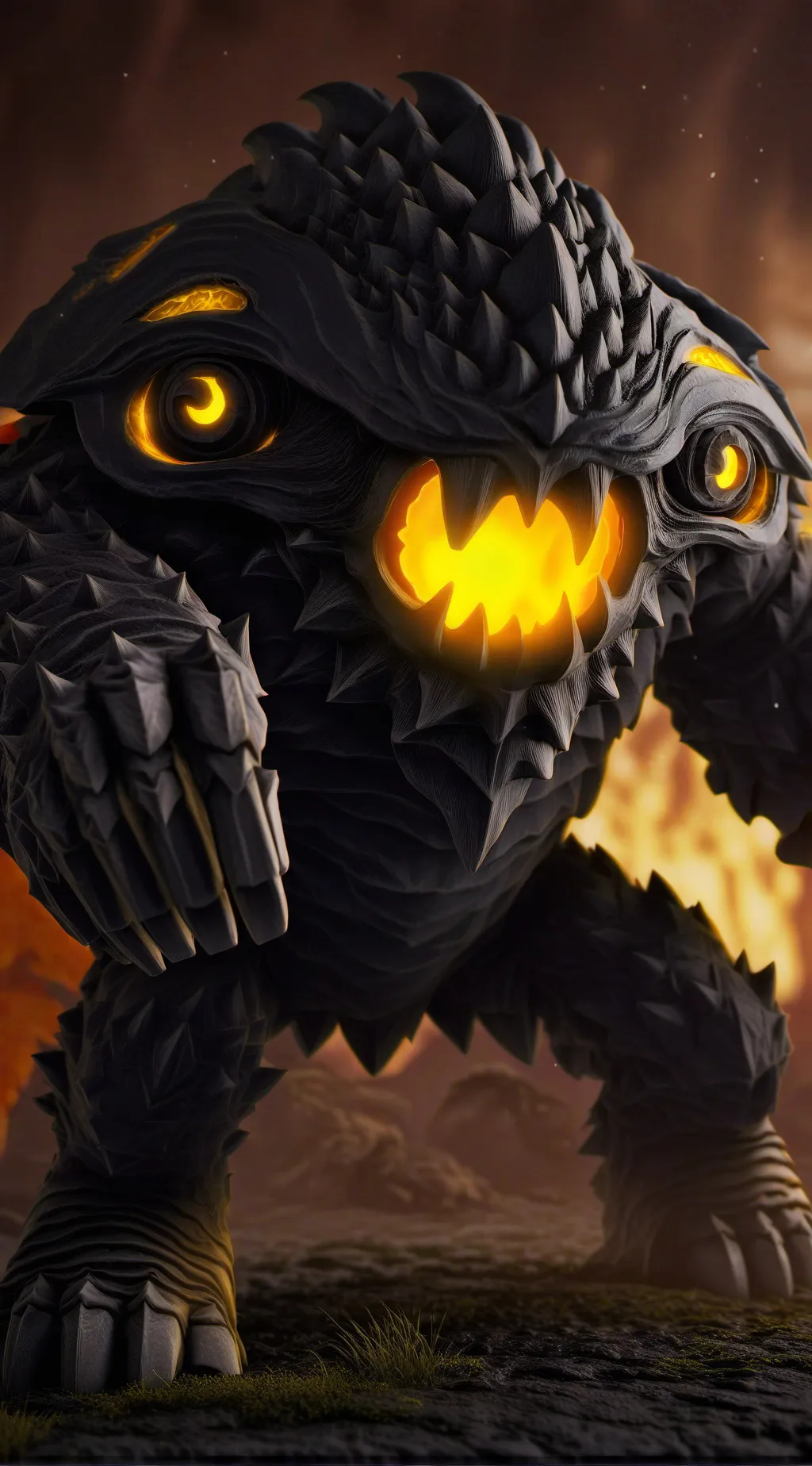 ai character: Talkie monster background