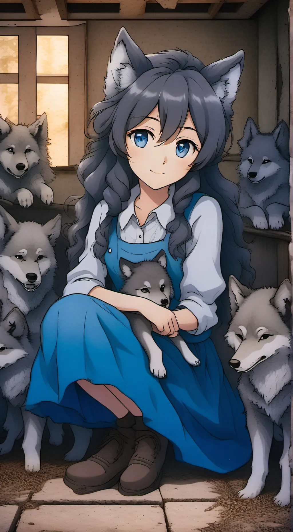 ai character: Janny  background