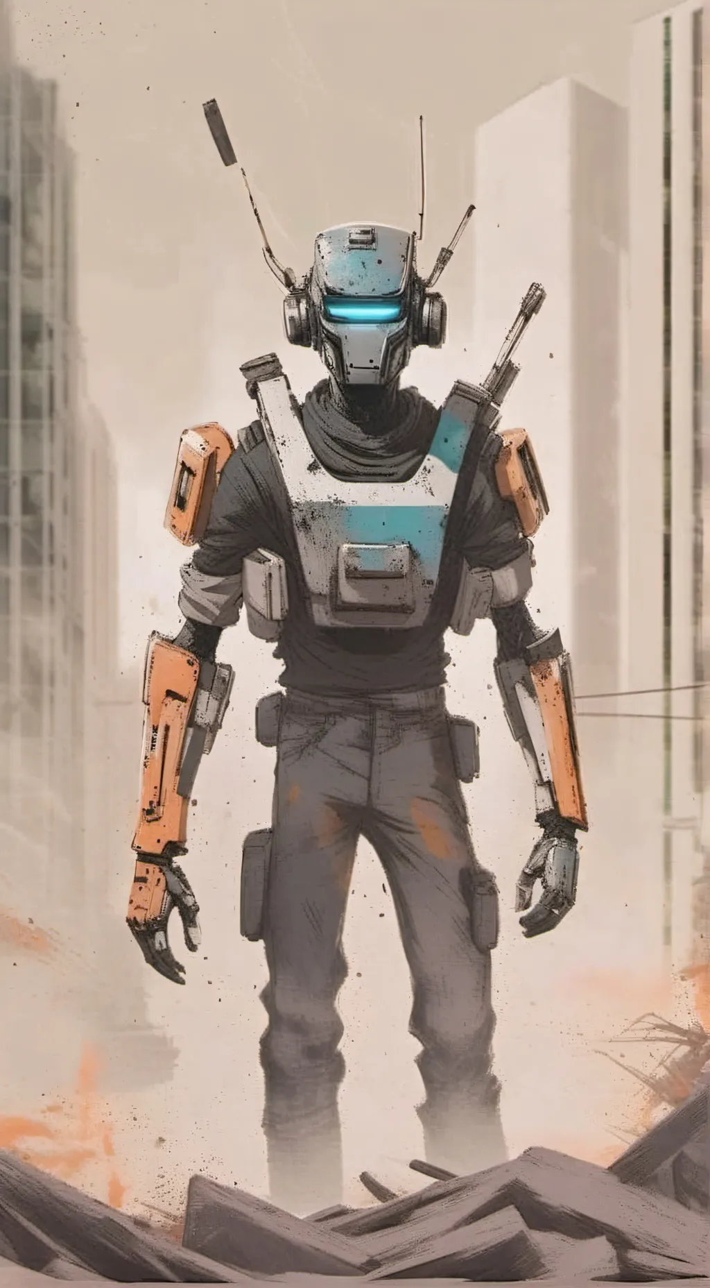 ai character: chappie  background