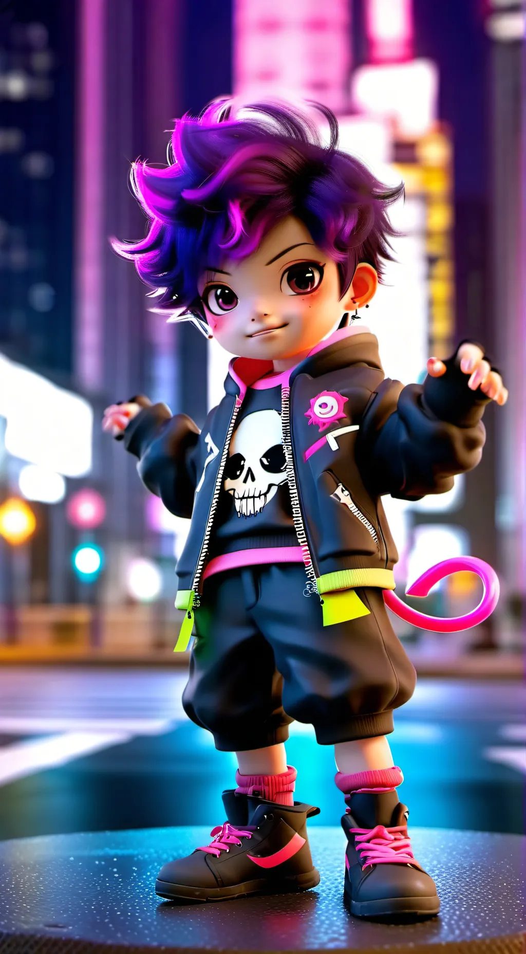 ai character: Baby saja background