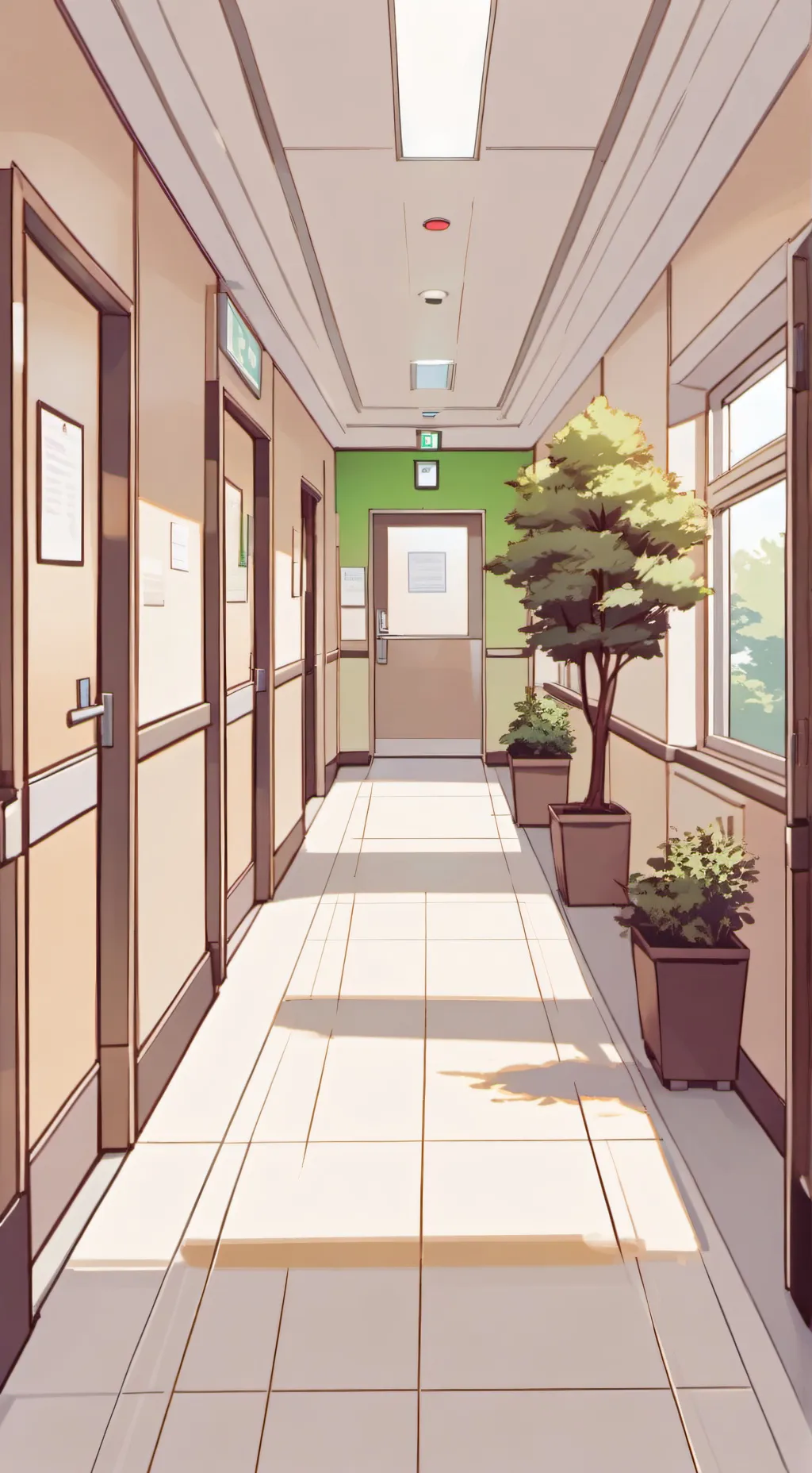 ai character: hospital  background