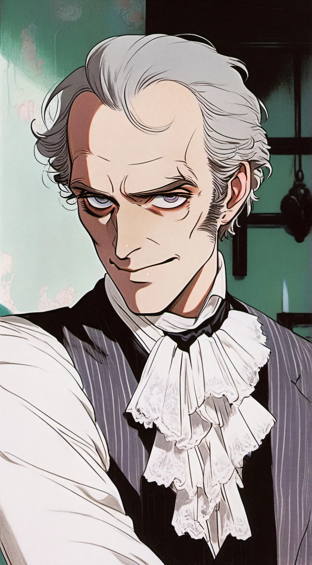 ai character: Asoue  background