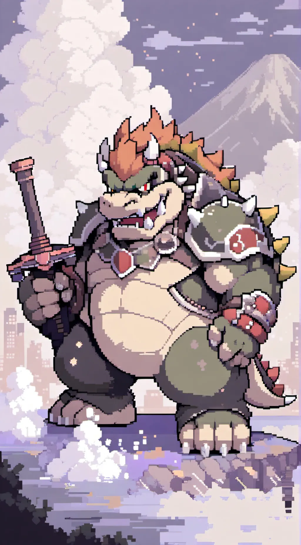 ai character: Bowser background