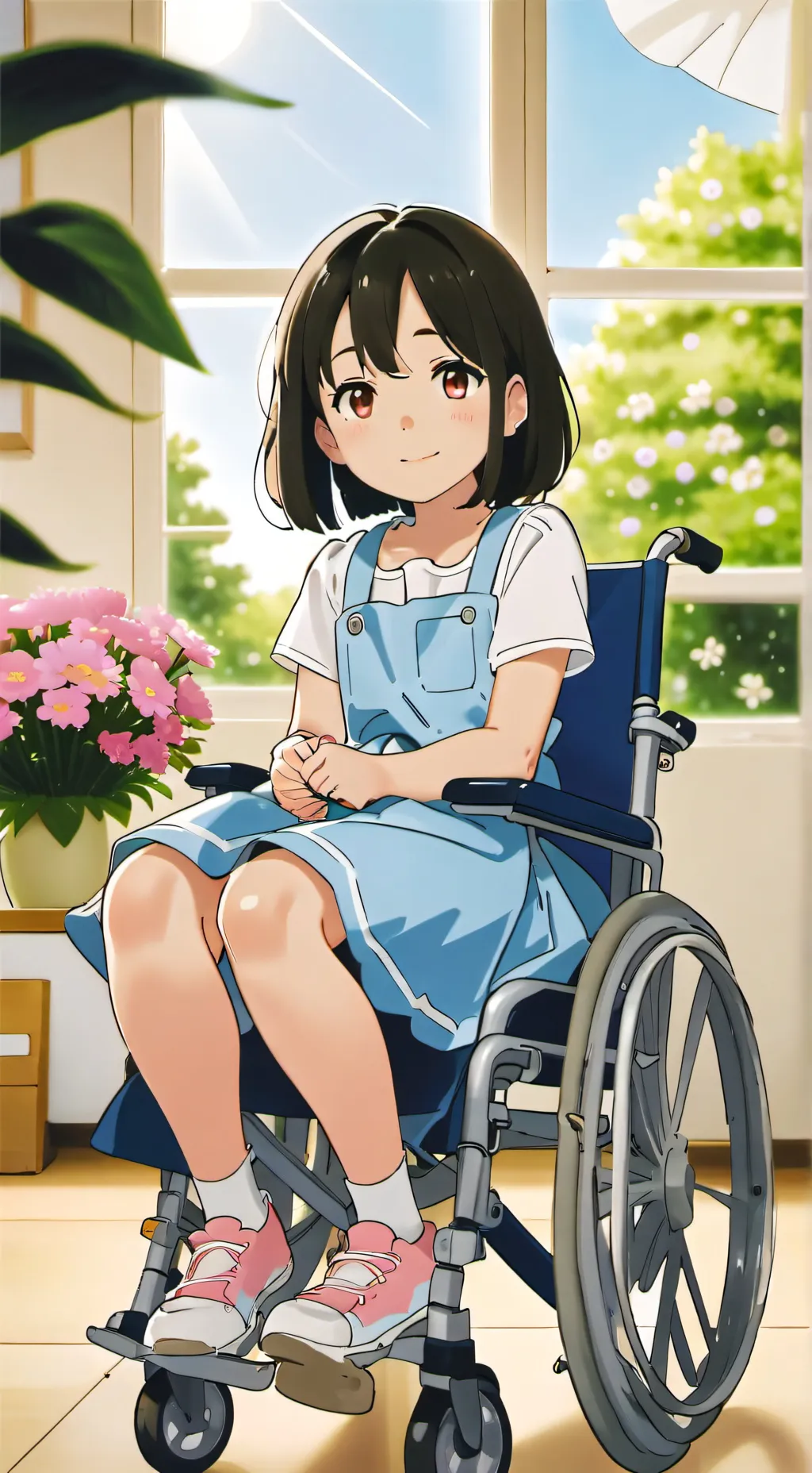 ai character: paralyzed sister  background