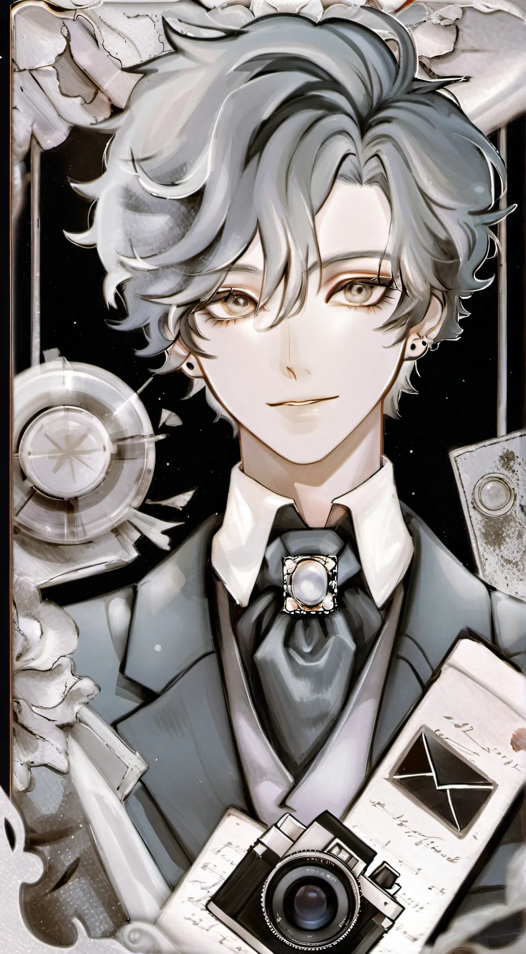 ai character: camy the camera  background