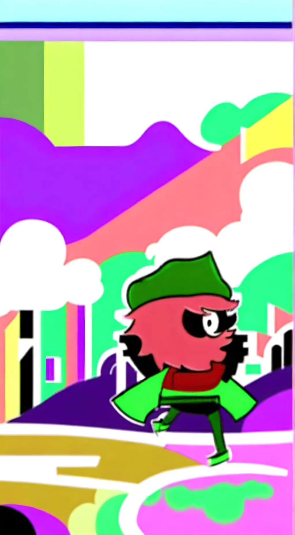 ai character: dandys world sick background