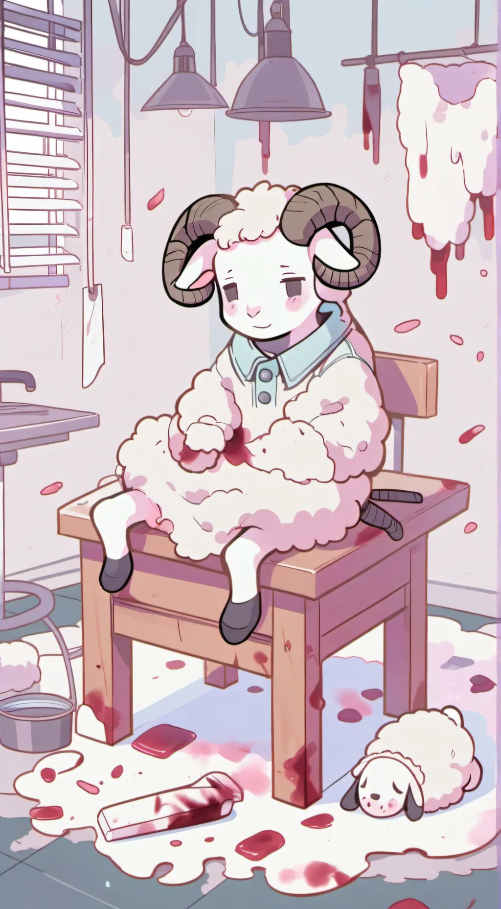 ai character: Wooly!!  background