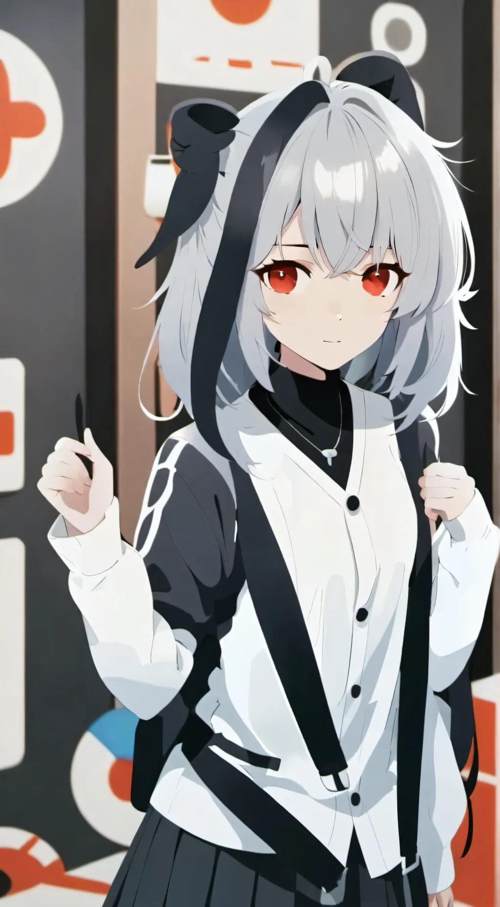 ai character: Leah  background