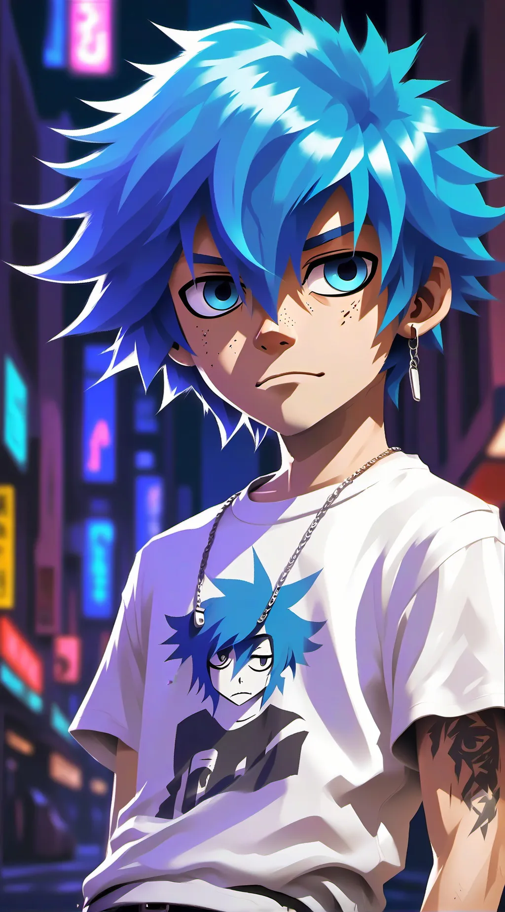 ai character: ~2D~ background