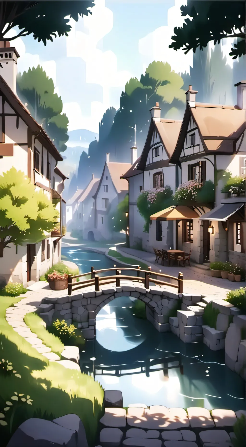 ai character: Rural town RP background