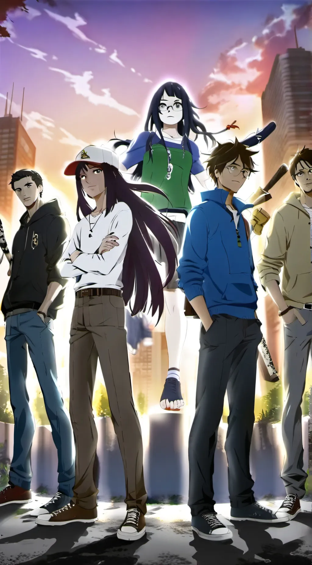 ai character: Infección sonrisa background