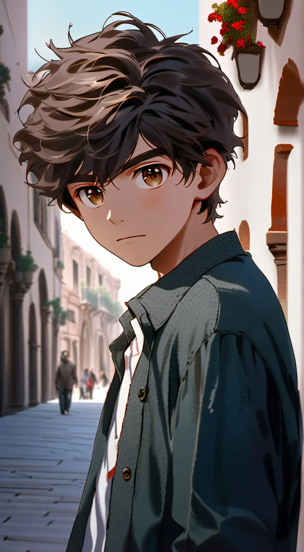 ai character: bruce background