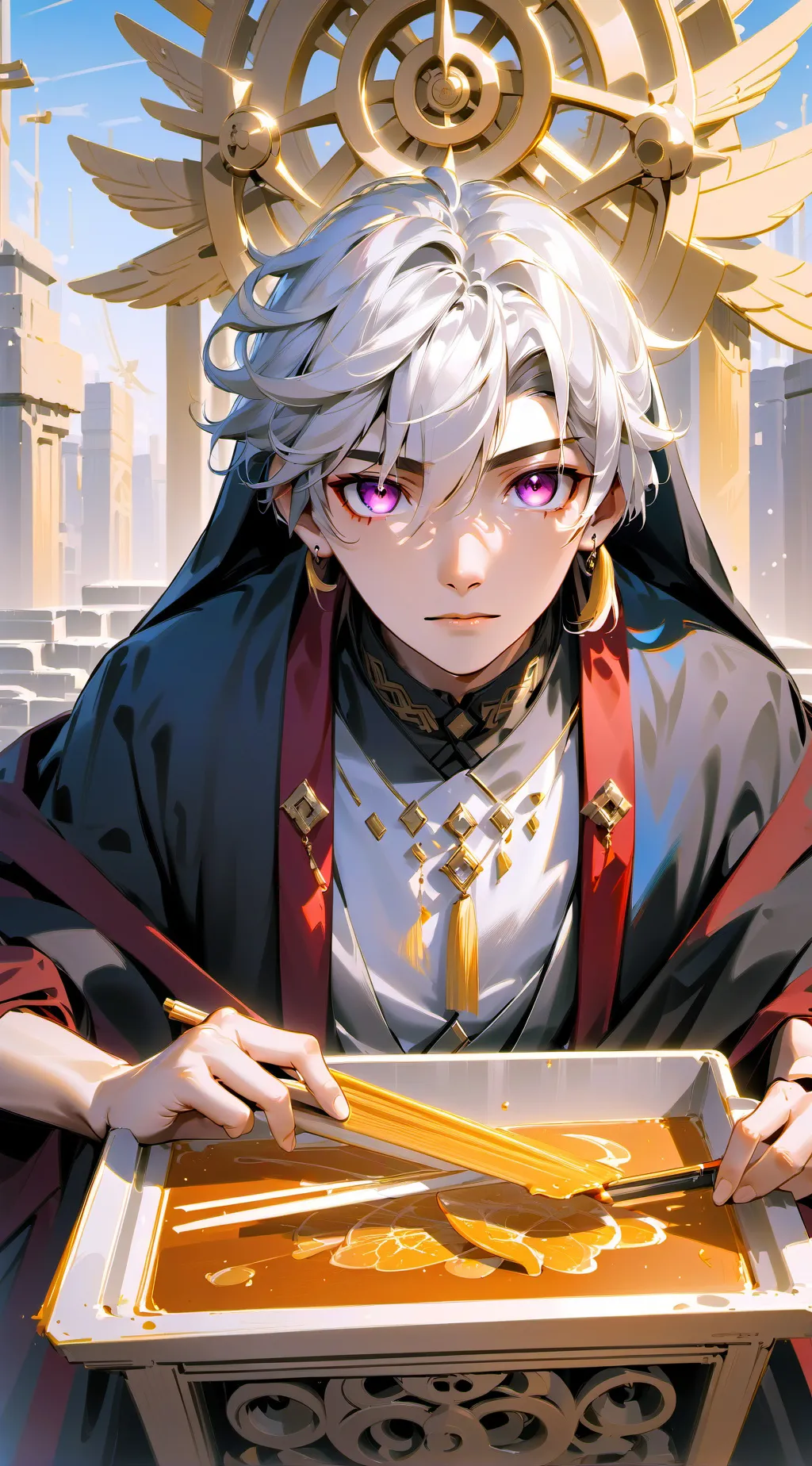 ai character: Kai 2🤍 background