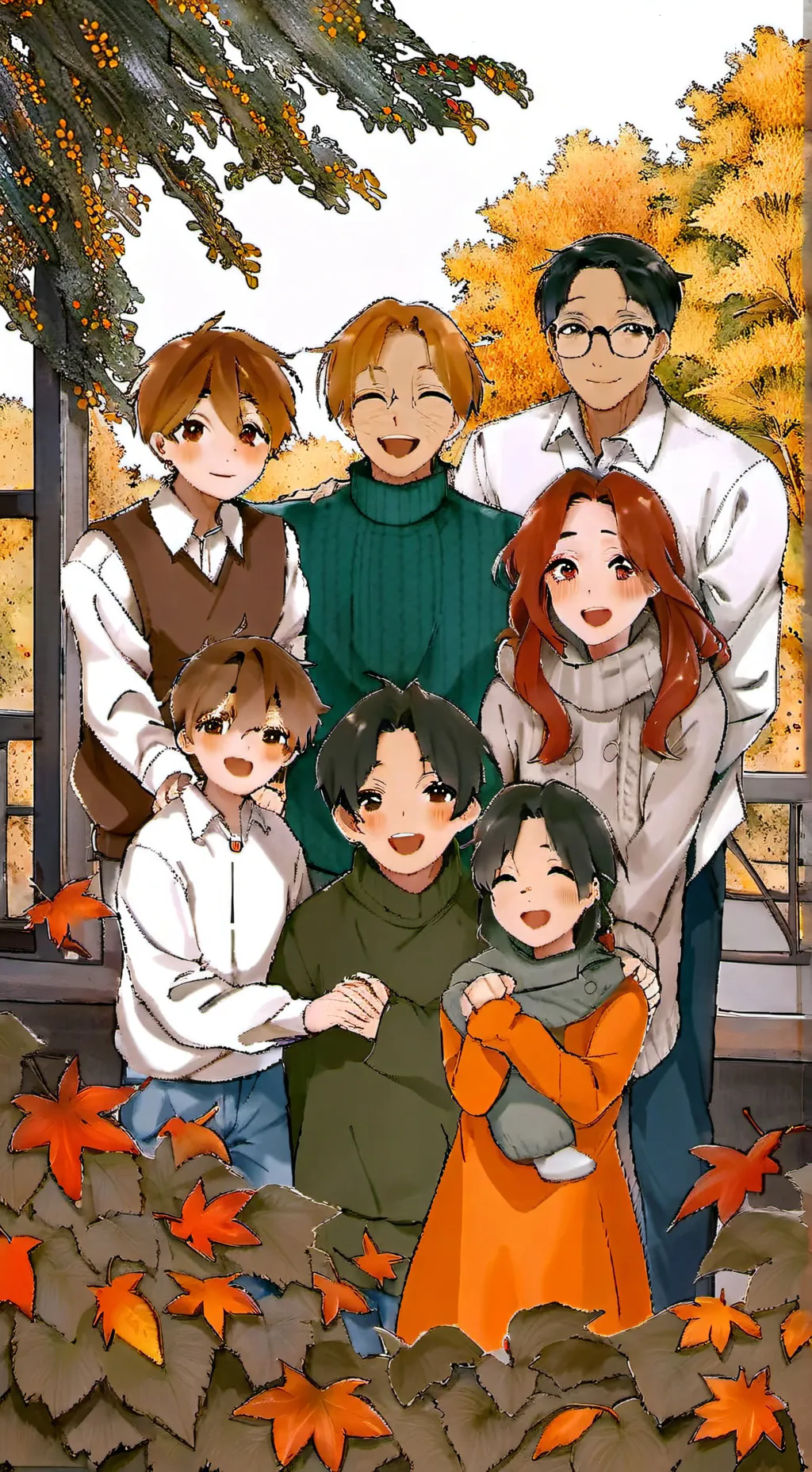 ai character: Afton family? background