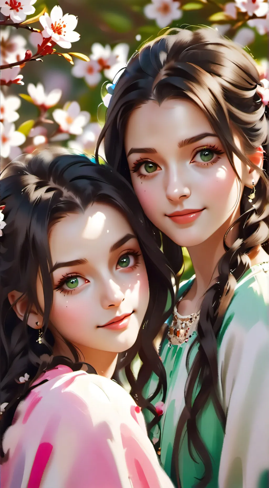ai character: the twins in elevo background
