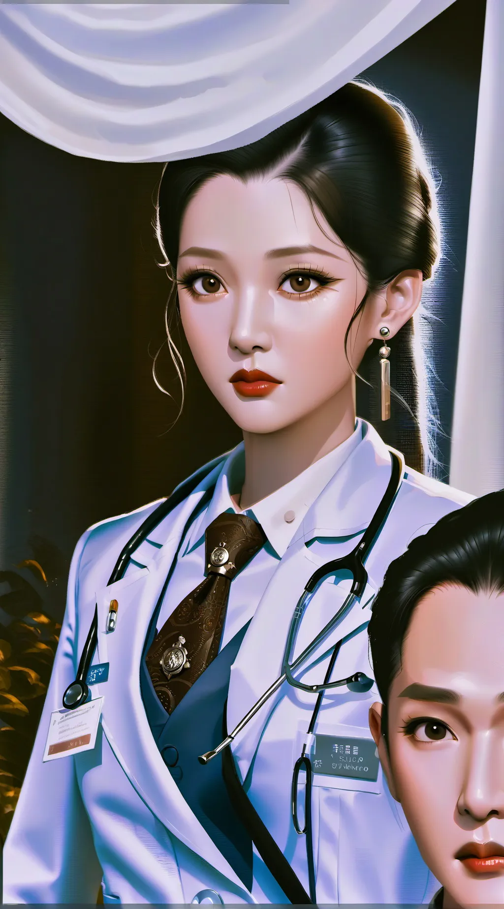 ai character: Doctor dot background