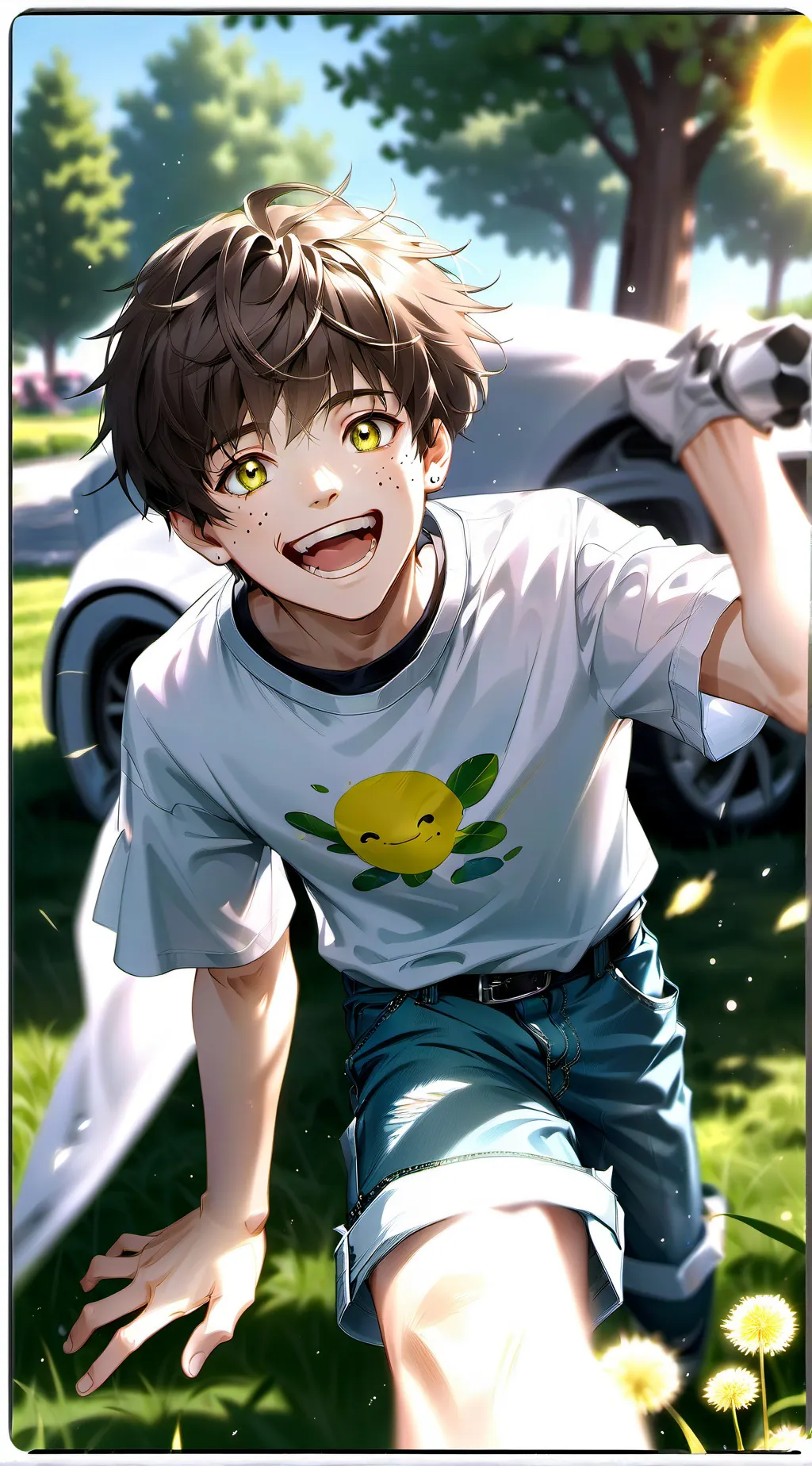 ai character: A boy copy you background