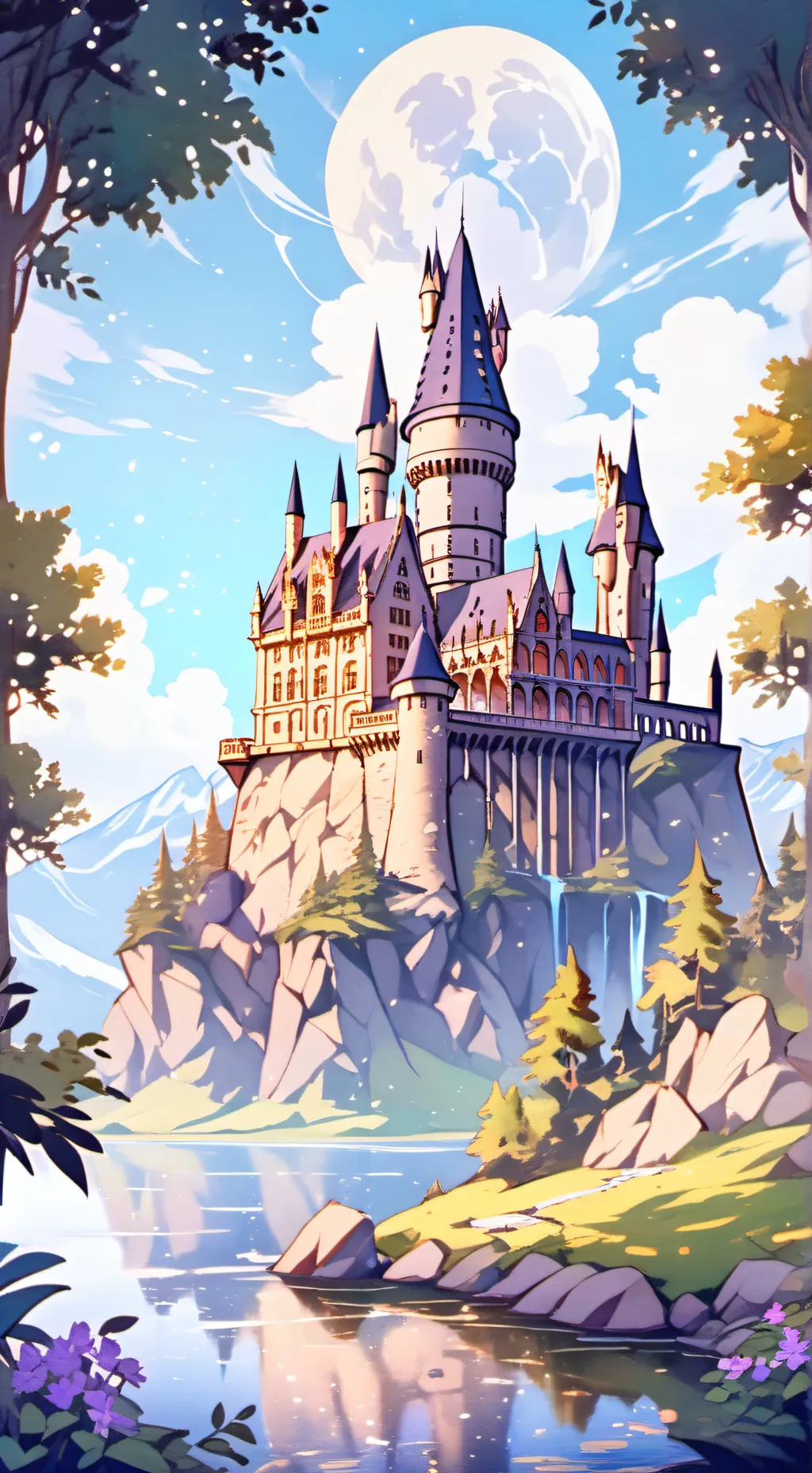 ai character: Hogwarts  background