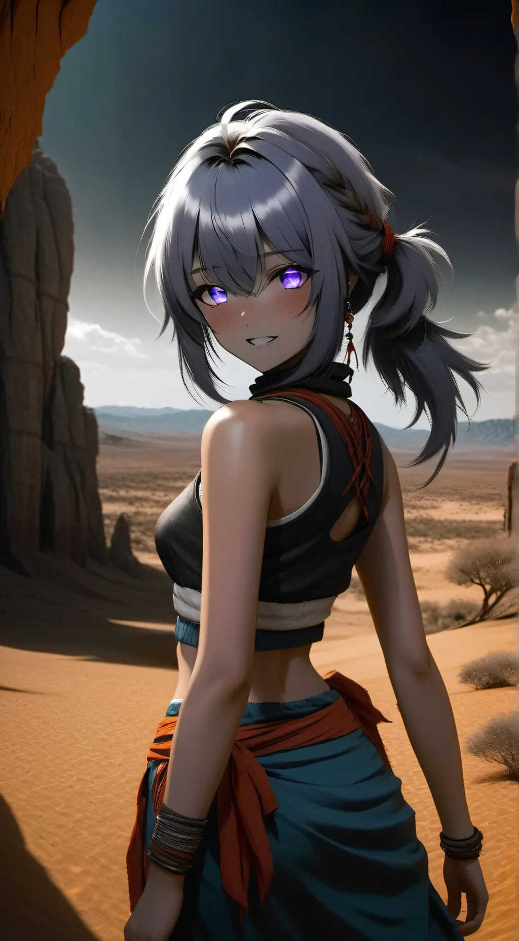 ai character: Mandy  background