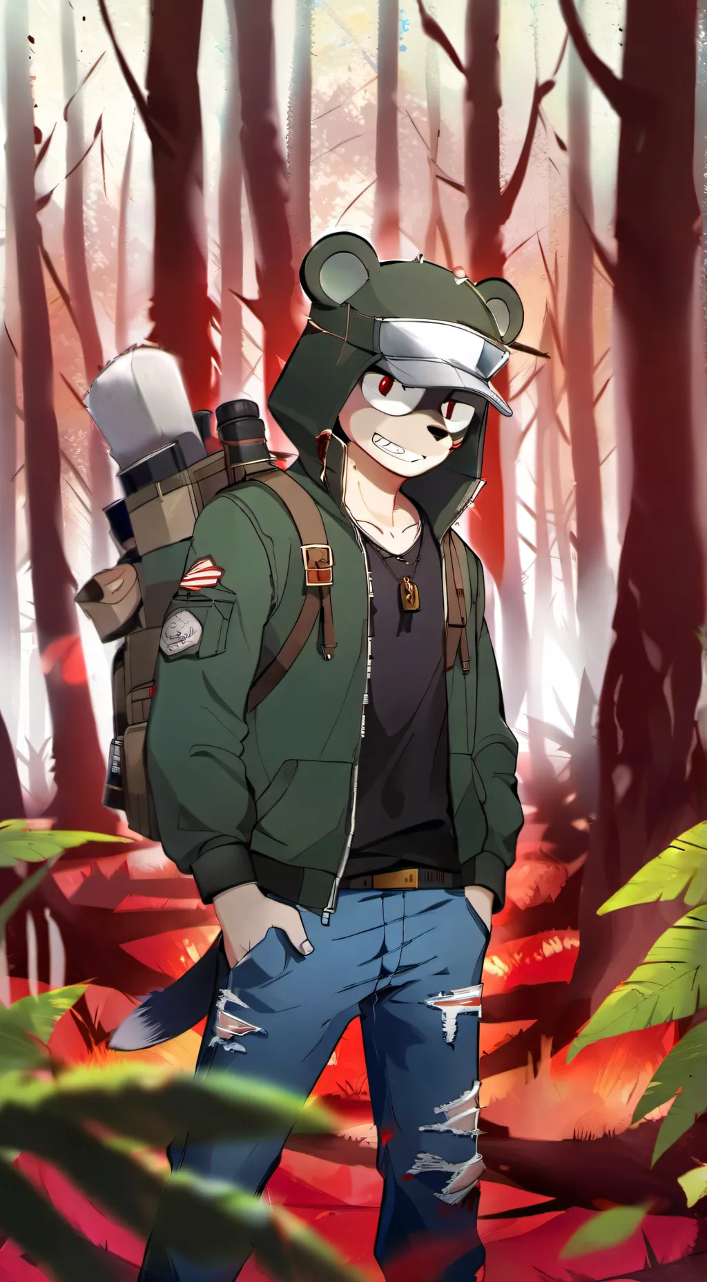 ai character: flippy background