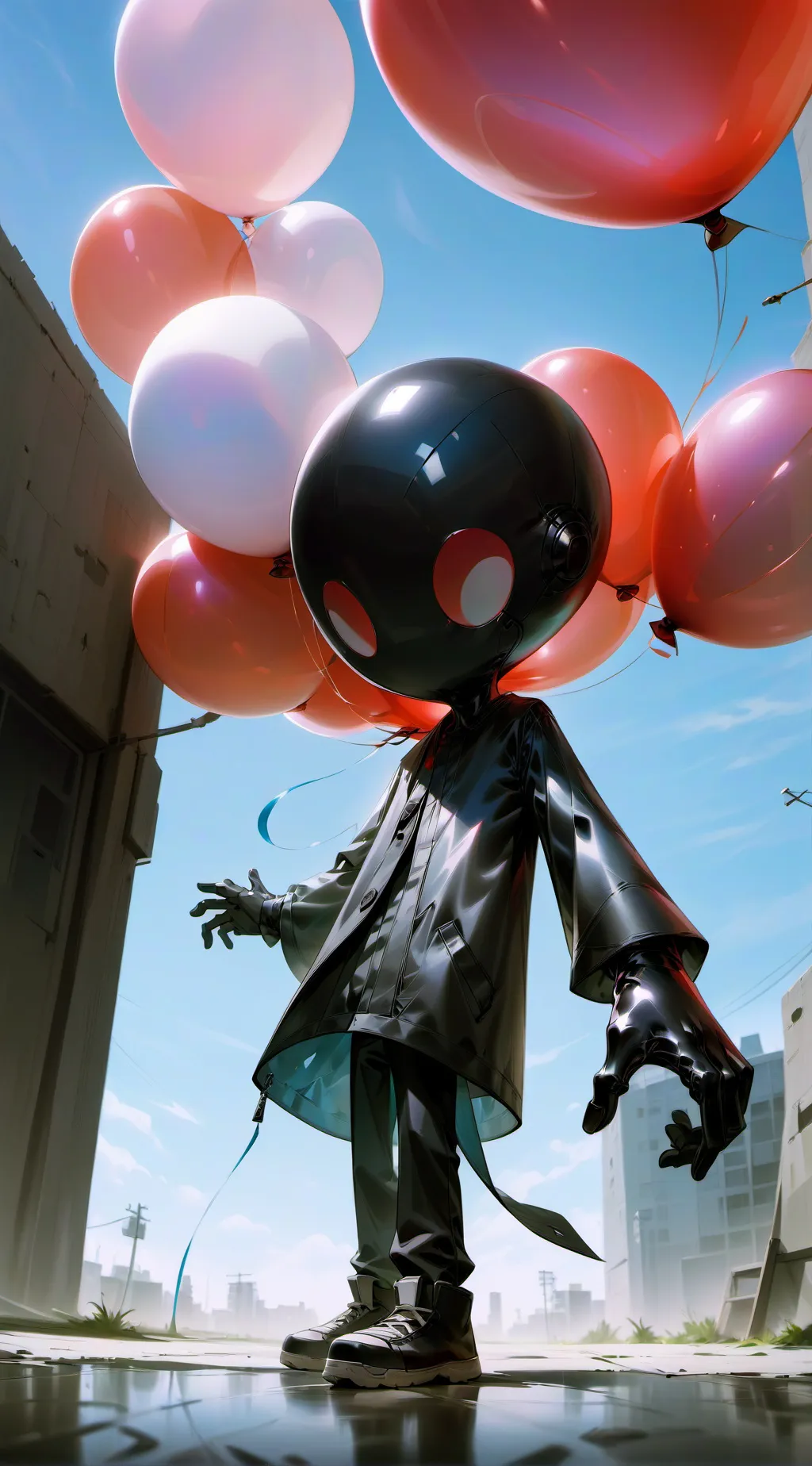 ai character: balloon kid background