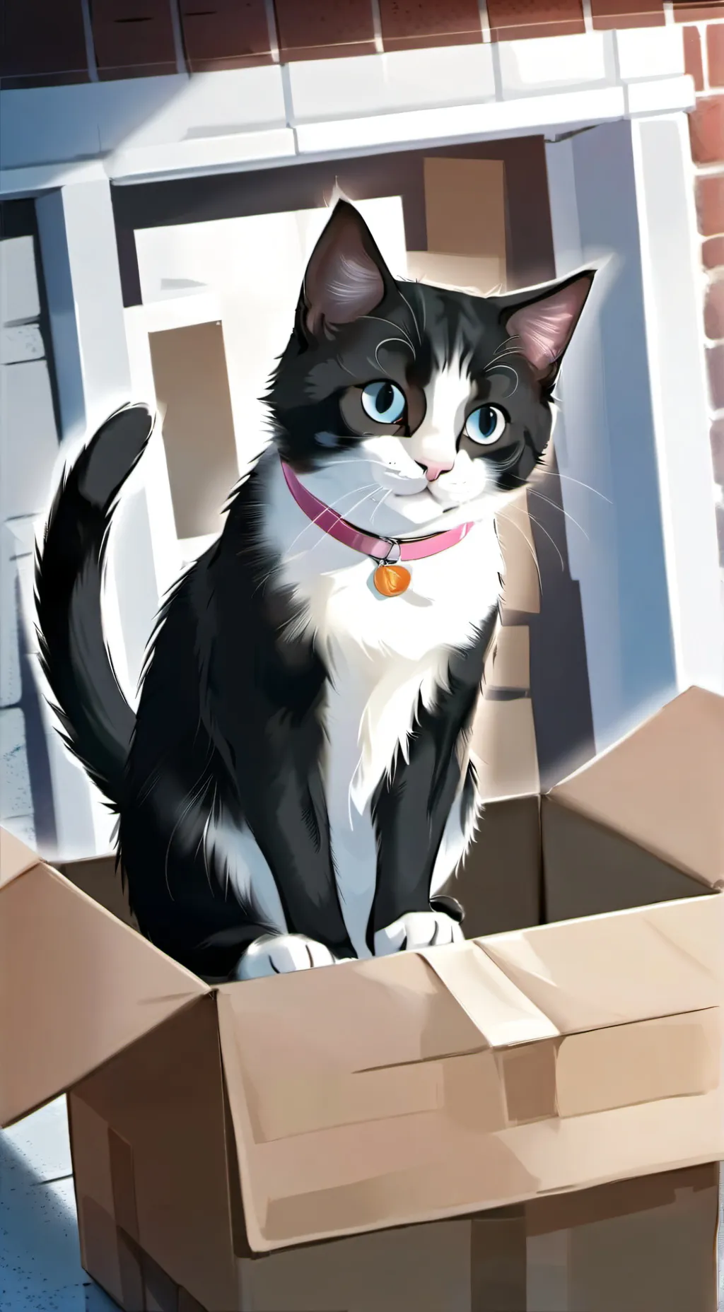 ai character: giyu cat background