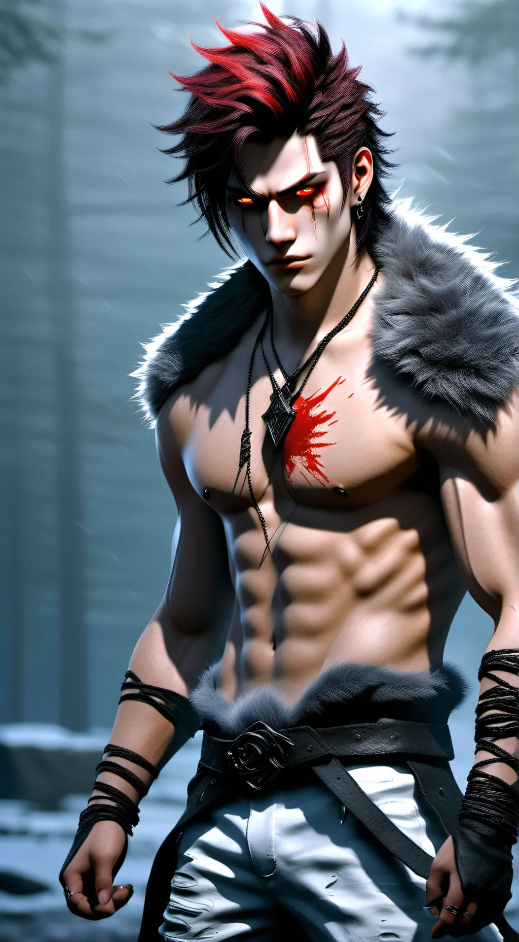 ai character: ax background