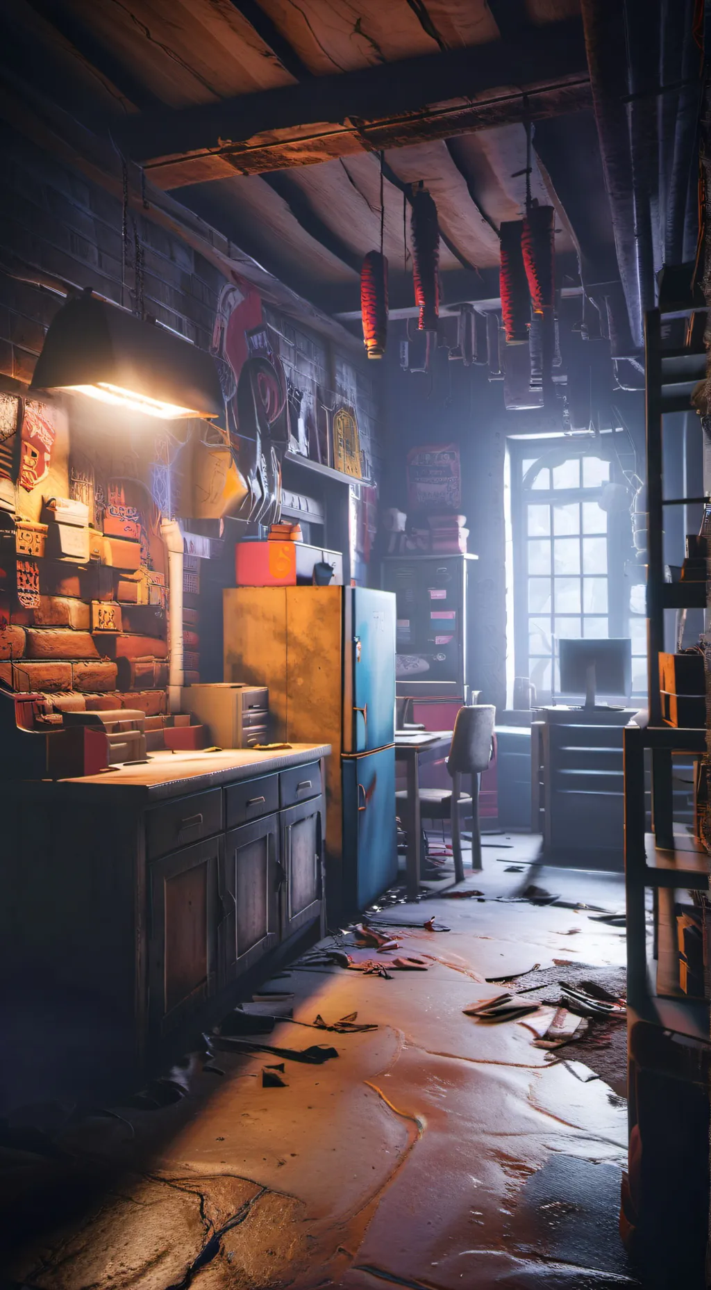 ai character: Mha fnaf 1 background