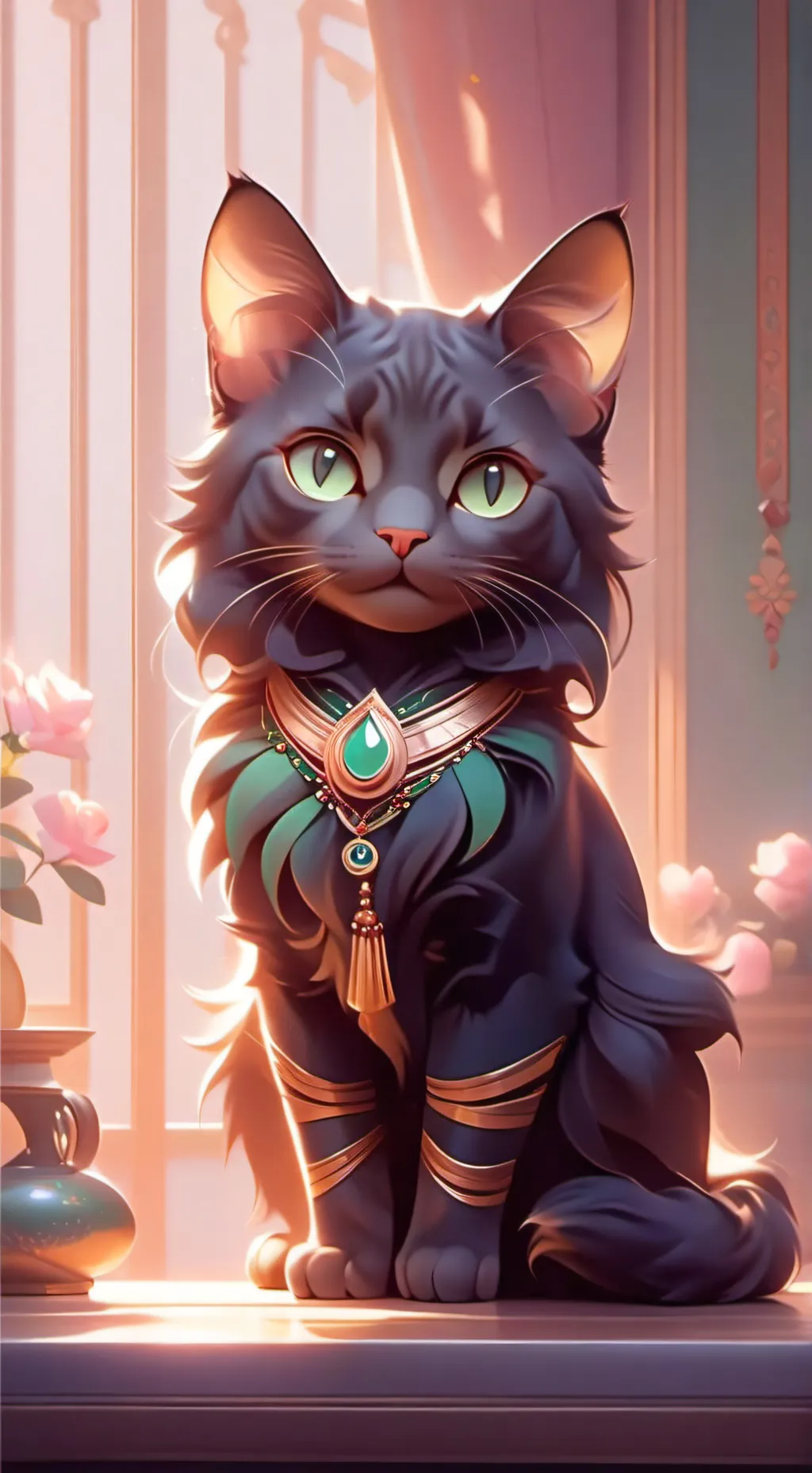 ai character: Luna  background